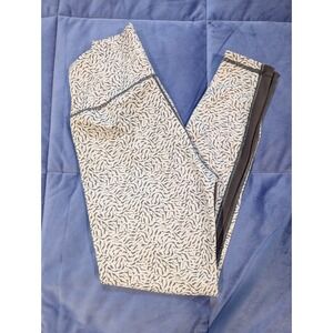 Allfenix Leggings Grey Abstract Animal Print High Rise 7/8 Length - Size S‎